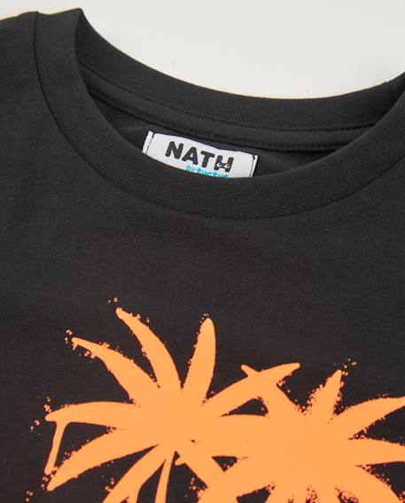 T-shirt garçon en maille avec effet peinture Noir 4 - vertbaudet enfant 