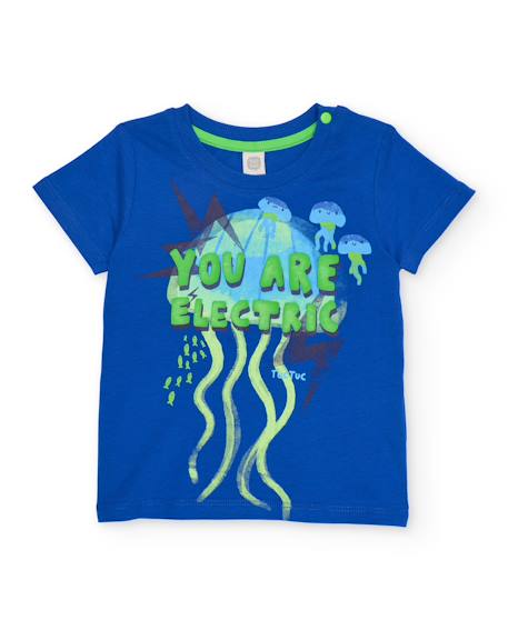 Ensemble garçon en maille avec imprimé voyant Bleu 3 - vertbaudet enfant 