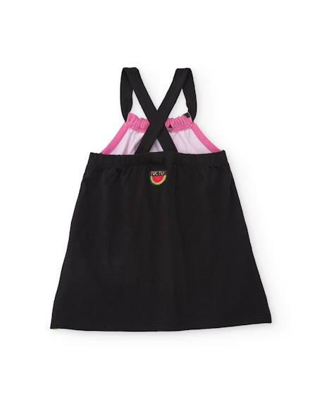 Robe fille en maille avec bretelles croisées dans le dos Rose 2 - vertbaudet enfant 