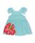 Robe fille en tissu avec col en crochet Bleu 1 - vertbaudet enfant 