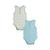Lot de 2 bodies bébé sans manches en éponge cayo coco Bleu 2 - vertbaudet enfant 