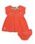 Robe bébé avec bloomer en tissu et motif petite fraise Rouge 1 - vertbaudet enfant 