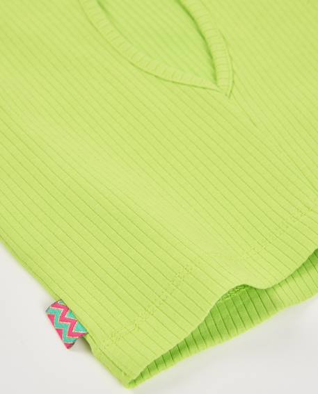 Top fille en maille élastique Vert 5 - vertbaudet enfant 