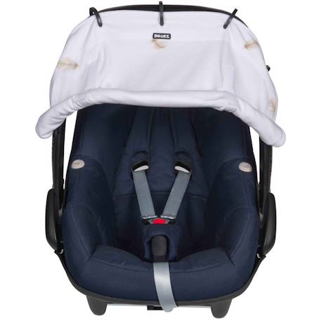 Pare-soleil universel poussette et siège auto uv upf50+ plumes Blanc 4 - vertbaudet enfant 