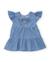 Robe pour fille en tissu en denim doux Bleu 2 - vertbaudet enfant 