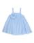 Robe pour fille en toile avec ornement fleur Bleu 1 - vertbaudet enfant 