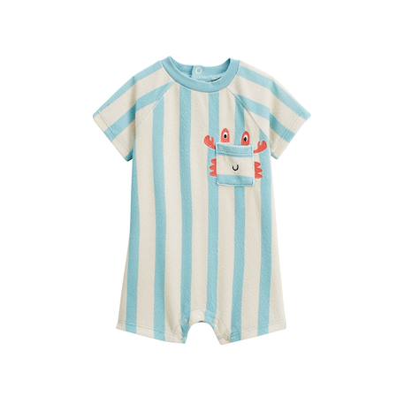 Barboteuse bébé en éponge cayo coco Bleu 2 - vertbaudet enfant 