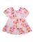 Robe fille en tissu tissé au style romantique Rose 1 - vertbaudet enfant 