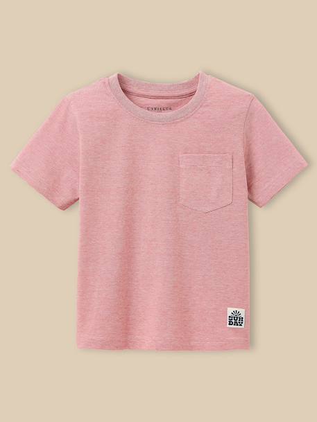 T-shirt rayé garçon - coton biologique Rouge 2 - vertbaudet enfant 