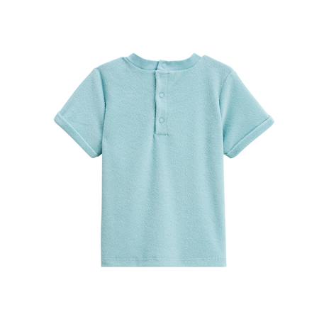 Ensemble enfant t-shirt et short en éponge cayo coco Bleu 5 - vertbaudet enfant 