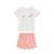 Ensemble enfant t-shirt et short en éponge saona Rose 2 - vertbaudet enfant 