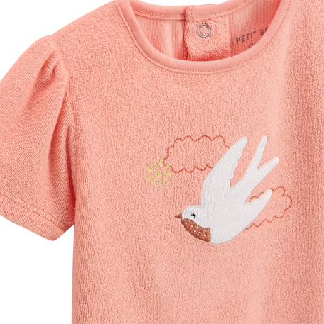 Ensemble enfant t-shirt et short en éponge honfleur Corail 3 - vertbaudet enfant 