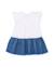 Robe pour fille en maille avec motif marin et sequins Blanc 2 - vertbaudet enfant 