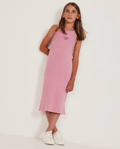 Robe fille en maille côtelée extensible  - vertbaudet enfant