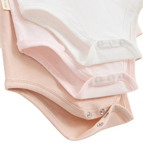 Lot de 3 bodies bébé manches courtes louison Rose 3 - vertbaudet enfant 