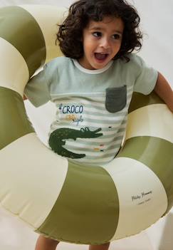 Garçon-T-shirt, polo, sous-pull-T-shirt-T-shirt en éponge crocro rigolo