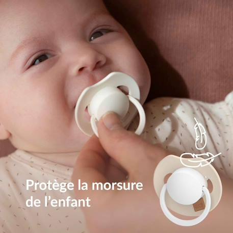 Lot de 2 sucettes bébé dynamique phosphorescente - prime glow Beige 3 - vertbaudet enfant 