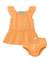 Robe pour bébé avec bloomer en tissu tissé avec volants aux manches Orange 1 - vertbaudet enfant 