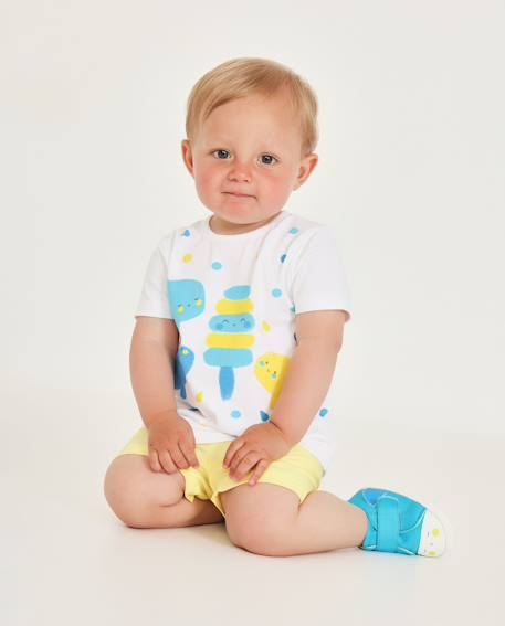 Bébé-Ensemble-Ensemble en coton pour bébé avec poches sur le devant