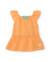 Robe pour bébé avec bloomer en tissu tissé avec volants aux manches Orange 2 - vertbaudet enfant 