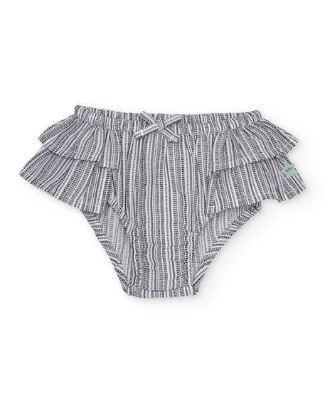 Ensemble en tricot pour bébé à rayures Blanc 5 - vertbaudet enfant 
