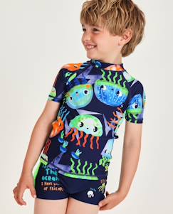 -T-shirt garçon en maille avec méduses multicolores