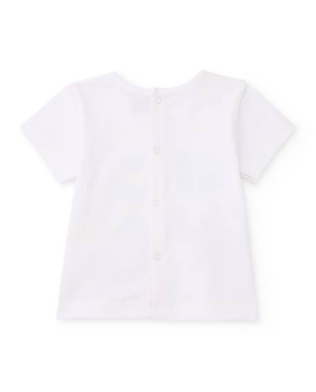 Ensemble en coton pour bébé avec poches sur le devant Blanc 4 - vertbaudet enfant 
