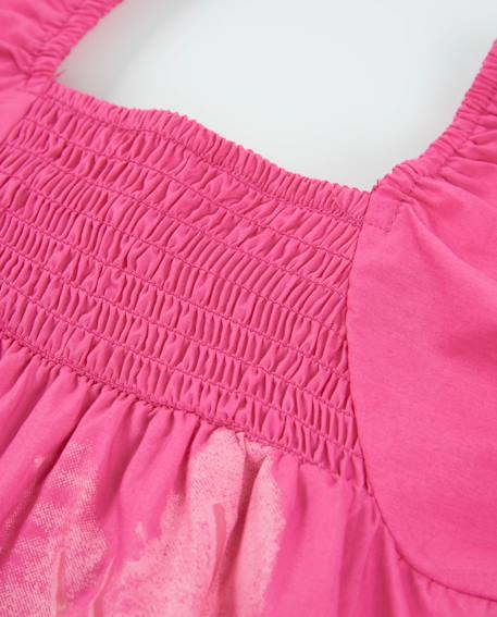 Robe pour fille en toile Rose 3 - vertbaudet enfant 