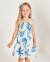 Robe pour fille en toile avec corsage froncé Blanc 1 - vertbaudet enfant 