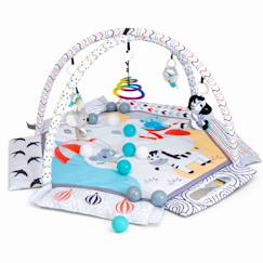 Jouet-Premier âge-Tapis d'éveil bébé piscine à balles pliable expédition safari