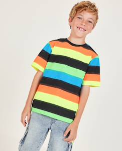 Garçon-T-shirt, polo, sous-pull-T-shirt garçon en maille à rayures horizontales