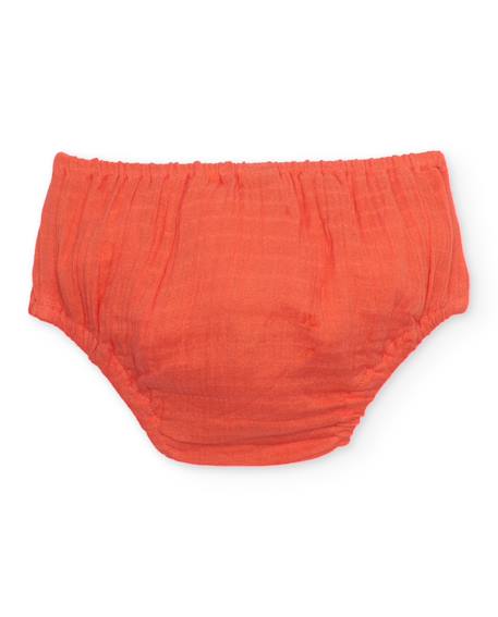 Robe bébé avec bloomer en tissu et motif petite fraise Rouge 5 - vertbaudet enfant 