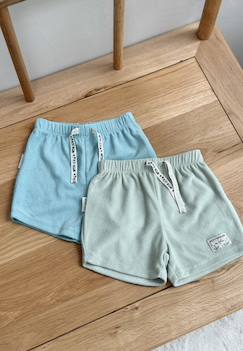 -Lot de 2 shorts enfant en éponge cayo coco