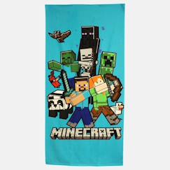 Linge de maison et décoration-Serviette de plage garçon minecraft