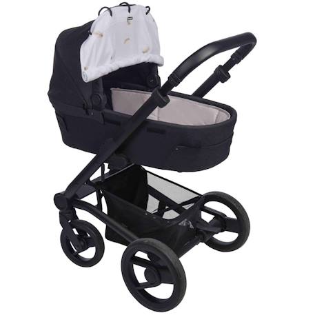 Pare-soleil universel poussette et siège auto uv upf50+ plumes Blanc 3 - vertbaudet enfant 