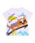 T-shirt garçon en maille avec grand imprimé Blanc 2 - vertbaudet enfant 