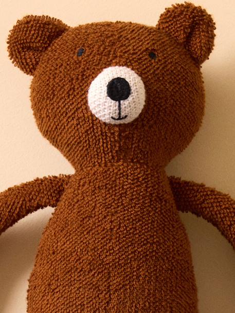 Peluche ours en bouclette Marron 2 - vertbaudet enfant 