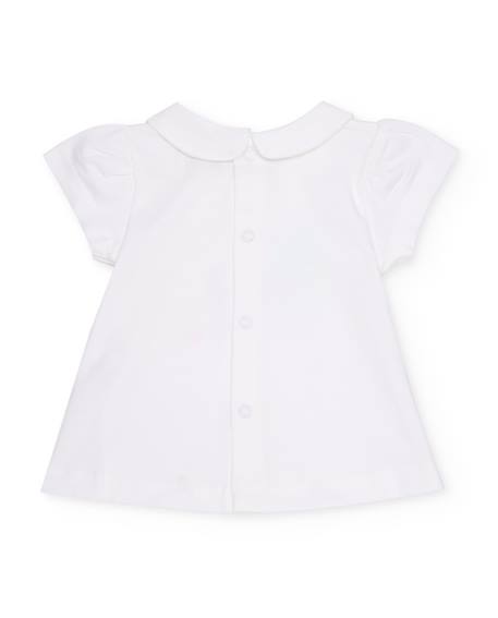 Ensemble en tricot pour bébé à rayures Blanc 4 - vertbaudet enfant 