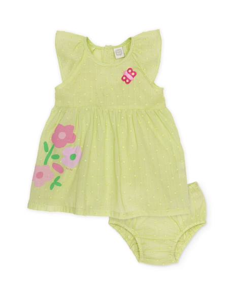 Bébé-Robe bébé en tissu avec texture à pois