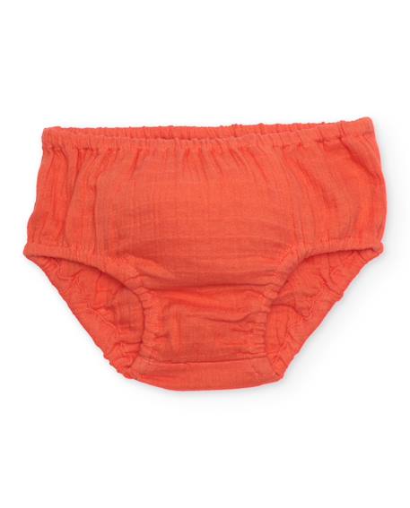 Robe bébé avec bloomer en tissu et motif petite fraise Rouge 4 - vertbaudet enfant 