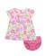 Robe en tricot bébé avec bloomer et imprimé floral Rose 1 - vertbaudet enfant 