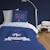 Parure de lit imprimée 100% coton, fff campus Bleu 1 - vertbaudet enfant 