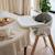 Chaise haute évolutive bébé en bois grow with me Blanc+Gris 2 - vertbaudet enfant 
