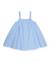 Robe pour fille en toile avec ornement fleur Bleu 2 - vertbaudet enfant 