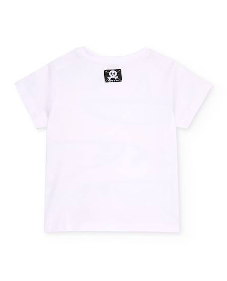 T-shirt en maille pour garçon avec motifs de requins Blanc 3 - vertbaudet enfant 