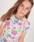 T-shirt fille en maille avec imprimé estival Rose 1 - vertbaudet enfant 
