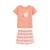 Ensemble enfant t-shirt et short en éponge honfleur Corail 2 - vertbaudet enfant 