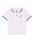 Polo garçon en maille avec liserés contrastés Blanc 3 - vertbaudet enfant 