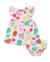 Robe bébé en tricot avec bloomer et motif fruits Blanc 1 - vertbaudet enfant 