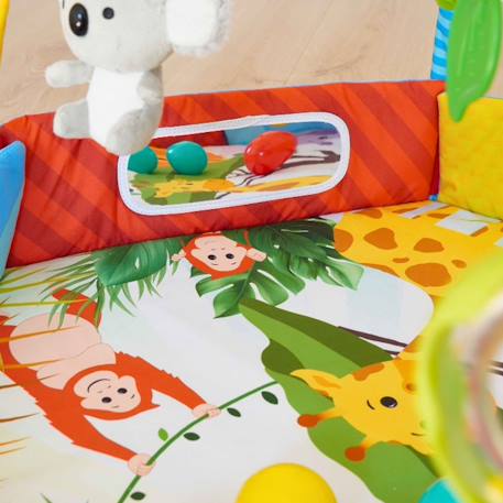 Tapis d'éveil bébé piscine à balles pliable jungle palenquo Jaune 6 - vertbaudet enfant 